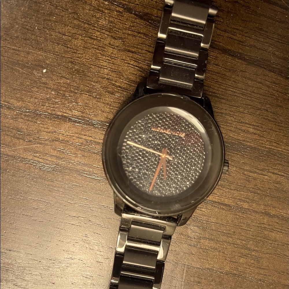 Michael Kors black pave watch